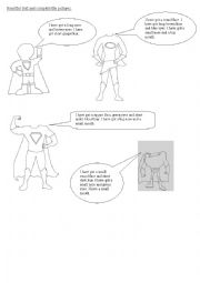 English Worksheet: Superhero Description