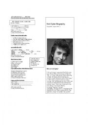 English Worksheet: All I really want to do -Bob Dylan--- oldies but goodies 