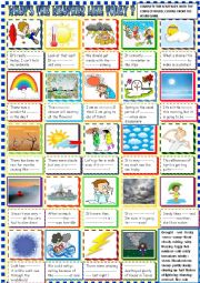 English Worksheet: Whats the weather like? 