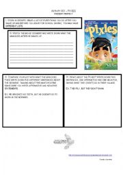 English Worksheet: The Pixies
