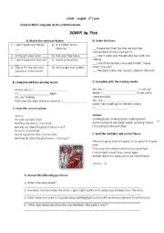 English Worksheet: Listening 