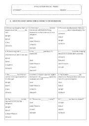 Test modal verbs