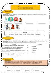 English Worksheet: Occupations