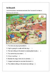 English Worksheet: picture composition for early reders