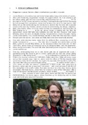 English Worksheet: A street cat named Bob