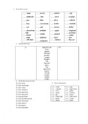 English Worksheet: Indefinite Article