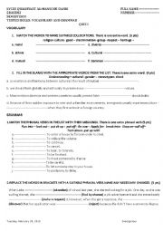 English Worksheet: test