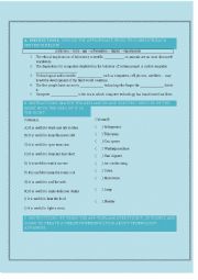 English Worksheet: Science and technology 