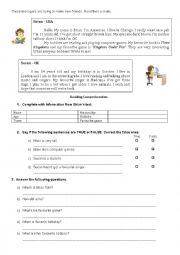 English Worksheet: Personal identification