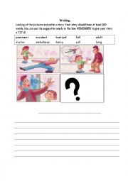 English Worksheet: sequence pictures writing