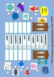 English Worksheet: CLOTHES MATCHING