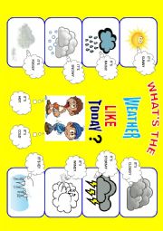 English Worksheet: Whats the weather like today