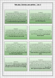 English Worksheet: Role-play 