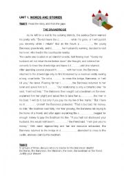 English Worksheet: The Drawbrigde - Reading and Fill in the gaps