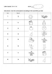 English Worksheet: phonemes