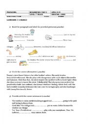 Mid-semeter 2 test 2 _ Level 7th grade