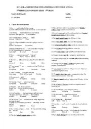 English Worksheet: second term second exam b1 2018