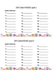 QR Code House Quiz 2