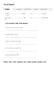English Worksheet: Grammar Revision Have Got 