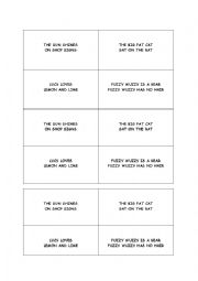 English Worksheet: Tongue twisters