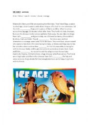 English Worksheet: Ice age 3: Dawn of the dinosaurs