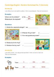 English Worksheet: Zoo animals spelling word