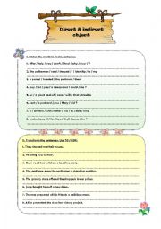 Direct & indirect object