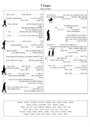 English Worksheet: Music 7 years