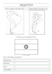 English Worksheet: ARGENTINA FILE