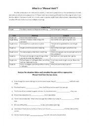 English Worksheet: Phrasal Verbs - GET