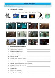 English Worksheet: VIDEO ACTIVITY