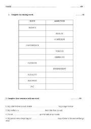 FCE for Schools preparation test