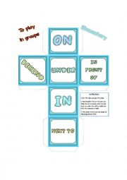 Prepositions Dice