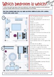 English Worksheet: Which bedroom is it?