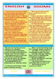 English Worksheet: WS 007 Idiomatic Expressions