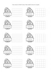 English Worksheet: counting 11-20