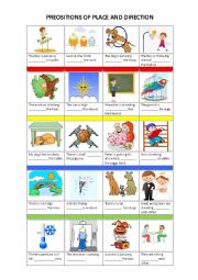 Prepositions of Place and Direction