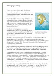 English Worksheet: loving-vincent-reading-exercise