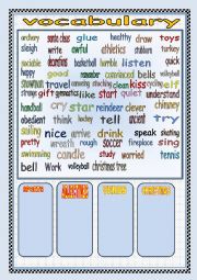 English Worksheet: vocabulary