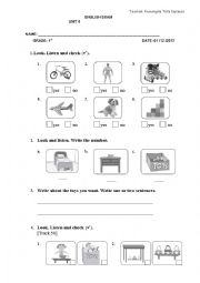 English Worksheet: worksheet