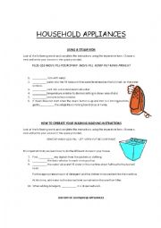 English Worksheet: Instructions on How to Operate Electrical Appliances