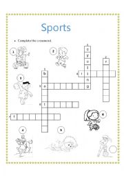 English Worksheet: sports