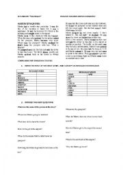English Worksheet: SIMPLE PAST READING COMPRENHENSION VACATION