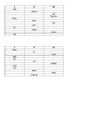 English Worksheet: Irregular verbs Test