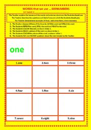 English Worksheet: COLOURING, Vocabulary, 008 ... NUMBERS