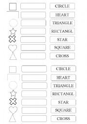 English Worksheet: Shapes