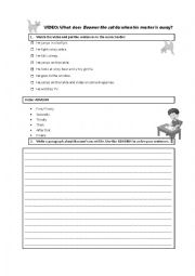 English Worksheet: My pets secret life