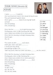 English Worksheet: Your Song. Spain Eurovision Song 2018