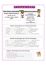 English Worksheet: CONDITIONALS