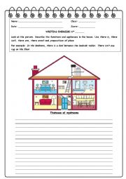 English Worksheet: There is There are